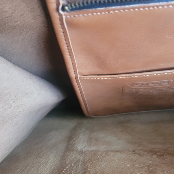 Vintage Coach Barclay Tote Multipurpose  Briefcase Shoulder Bag, Tan - Picture 10 of 17